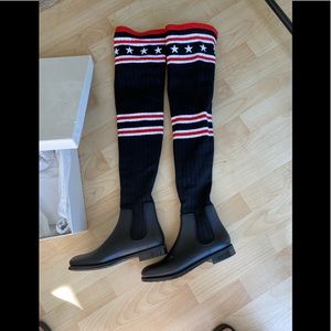 Authentic Givenchy thigh high sock boots size 7